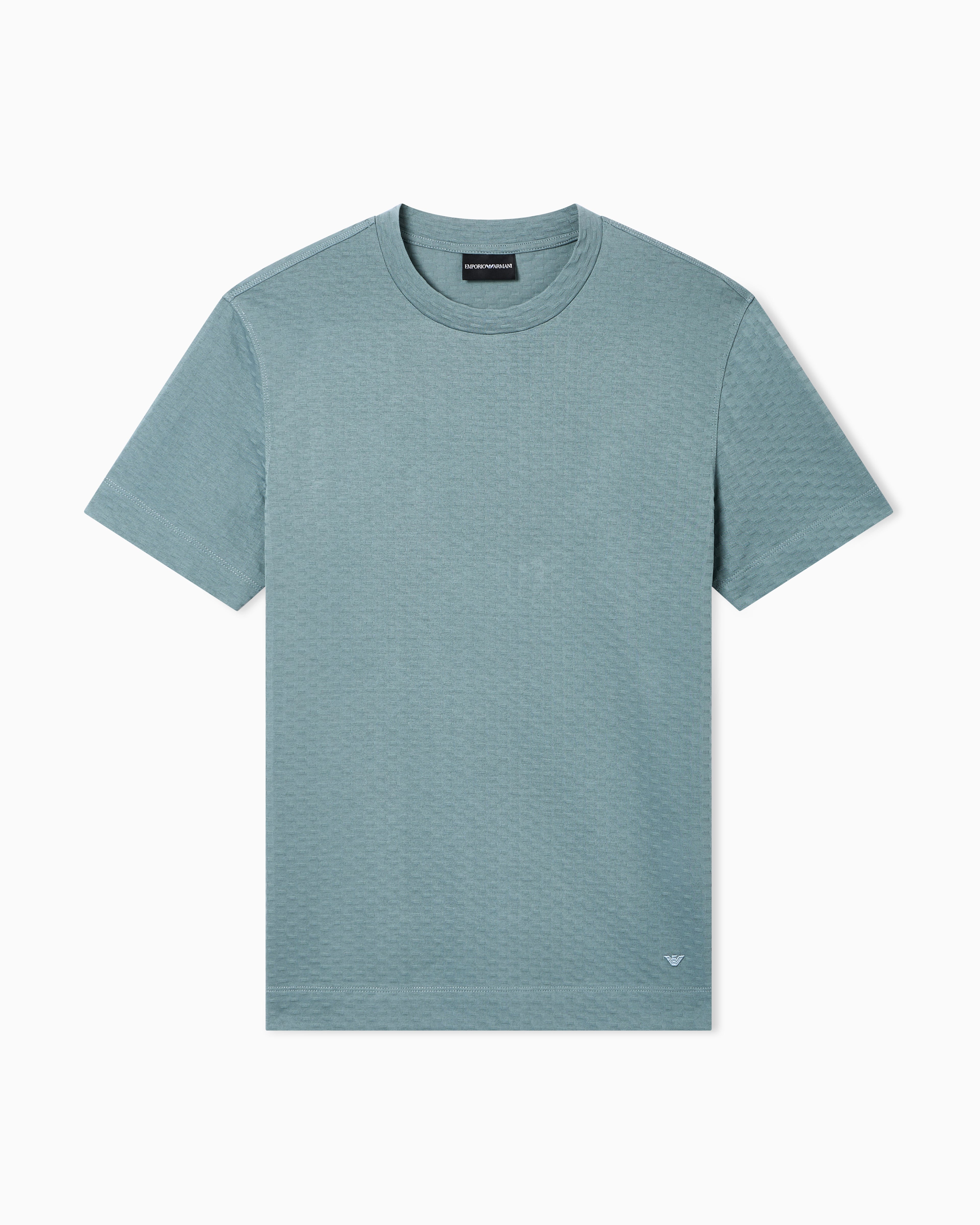Emporio Armani US Exclusive jacquard jersey T-shirt