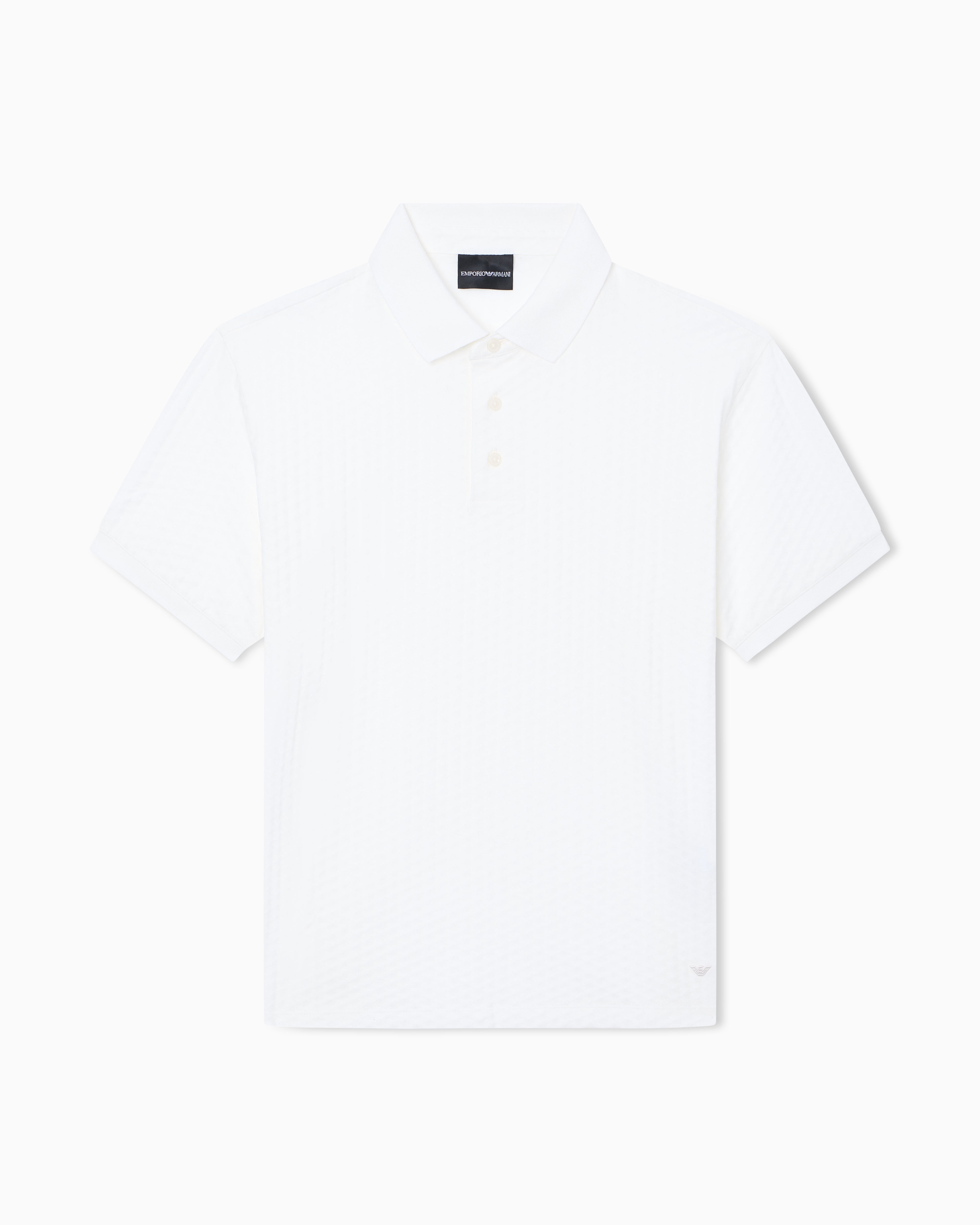 Emporio Armani US Exclusive jacquard jersey polo shirt