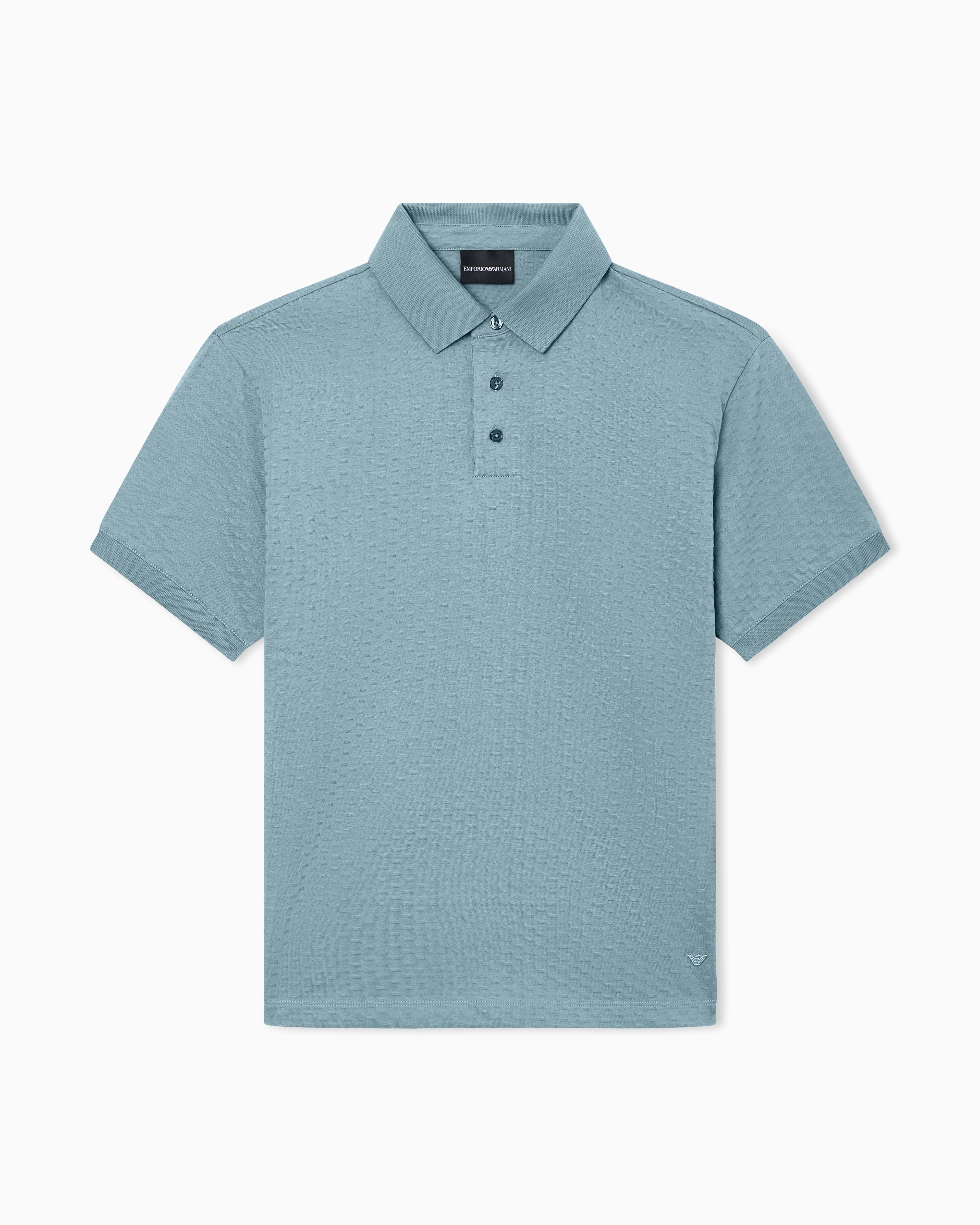 Emporio Armani US Exclusive jacquard jersey polo shirt