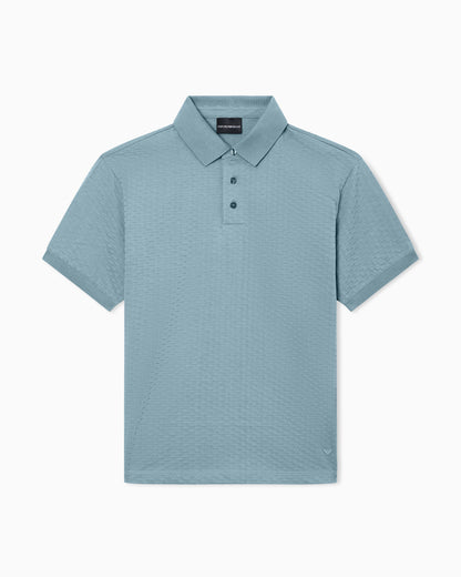 Emporio Armani US Exclusive jacquard jersey polo shirt