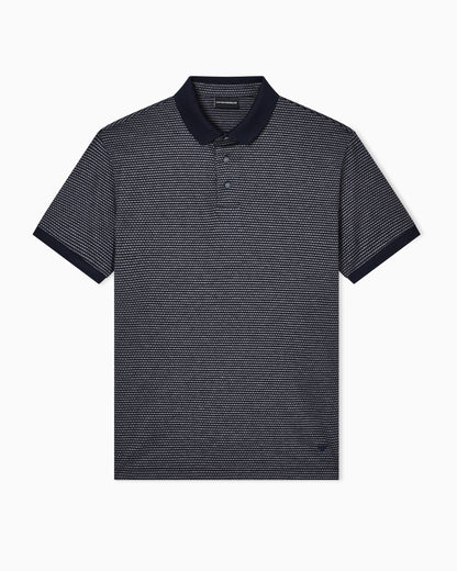 Emporio Armani Ribbed Polo Shirt