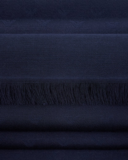 Emporio Armani Modal and cotton stole with all-over jacquard logo
