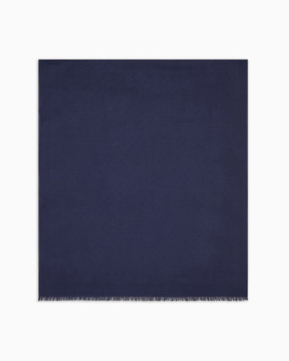 Emporio Armani Modal and cotton stole with all-over jacquard logo