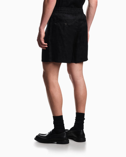 Emporio Armani ASV jacquard Lyocell Bermuda shorts