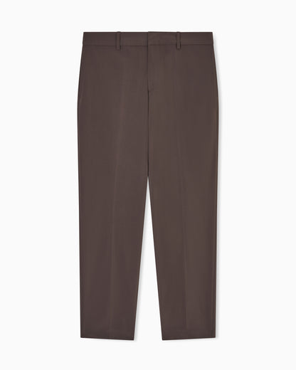 Emporio Armani Nylon viscose blend trousers