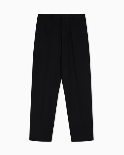 Emporio Armani Waffle-effect armure fabric trousers