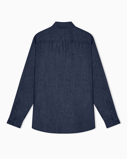 Emporio Armani Lyocell-blend chambray shirt