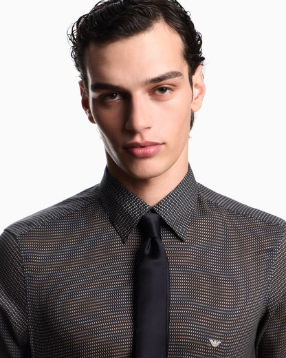 Emporio Armani Lyocell shirt with a patterned print