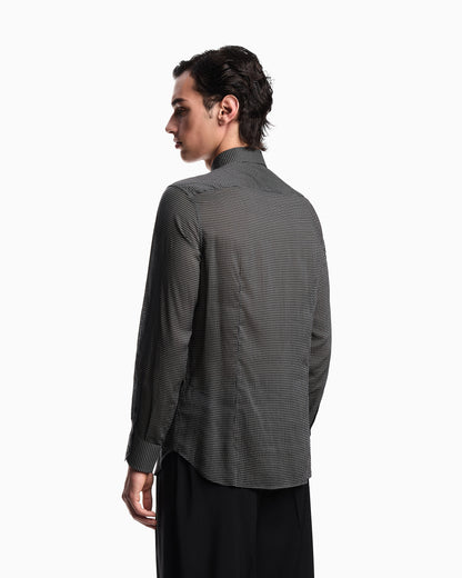 Emporio Armani Lyocell shirt with a patterned print