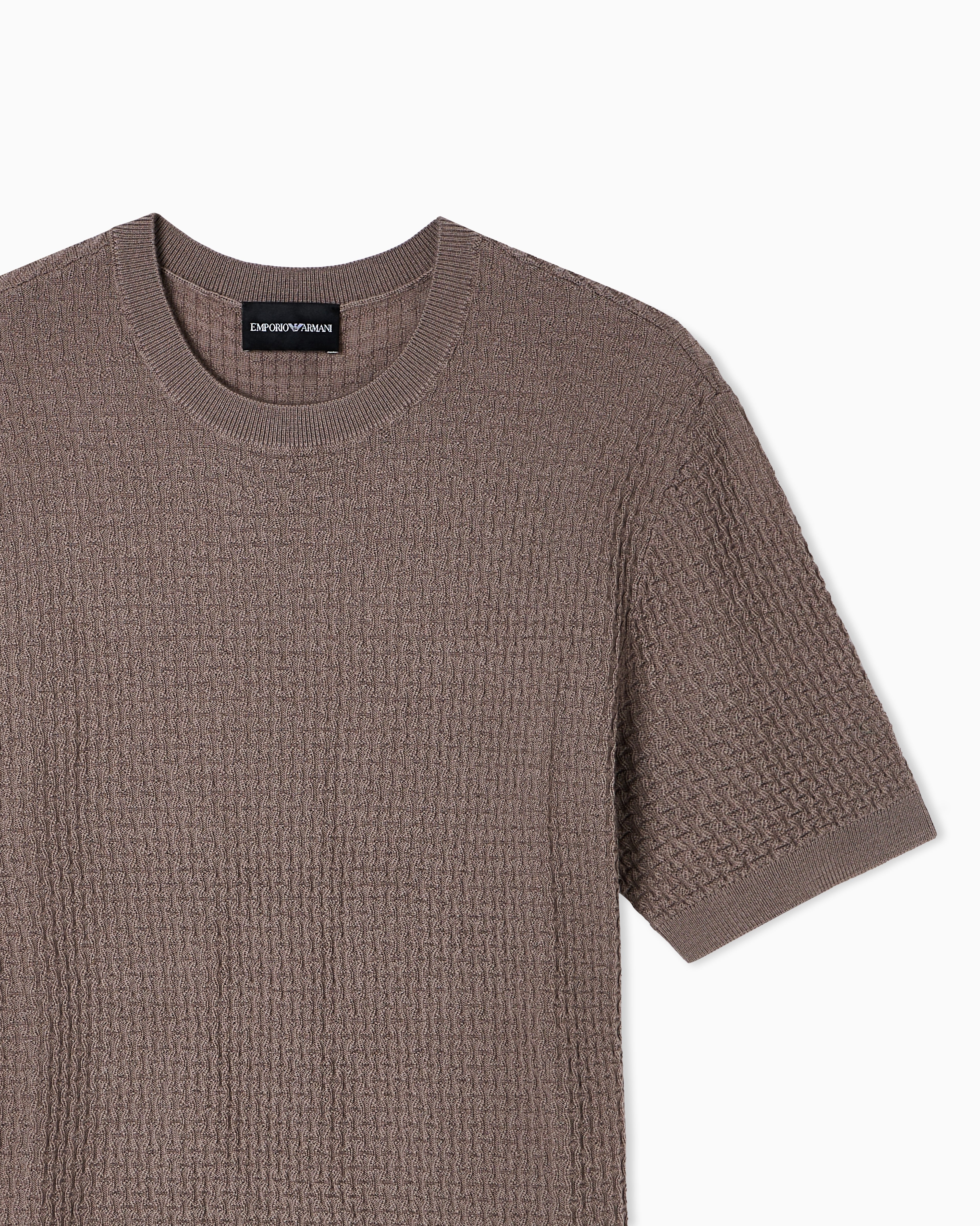 Emporio Armani US Exclusive plain-knit wool jumper