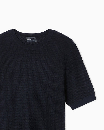 Emporio Armani US Exclusive plain-knit wool jumper