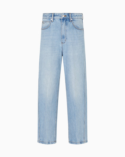 Emporio Armani J80 baggy twist-fit, stone-washed denim jeans