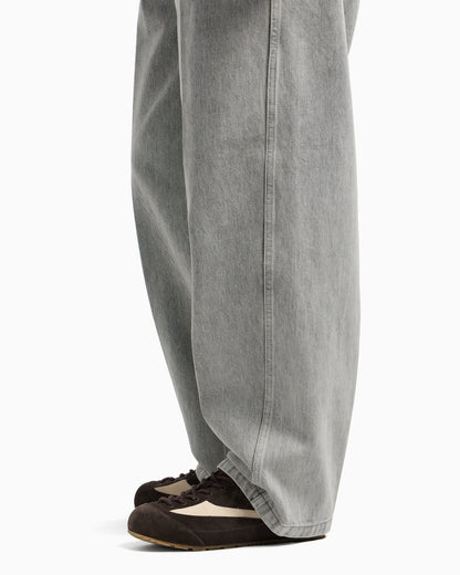 Emporio Armani ASV J80 baggy twist-fit jeans in stone-washed bleached denim