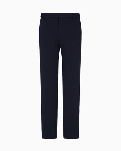Emporio Armani Jacquard double jersey knit chinos