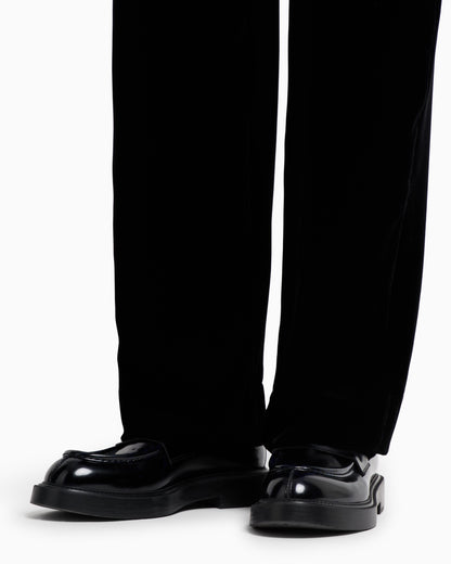 Emporio Armani Icon smooth velvet trousers
