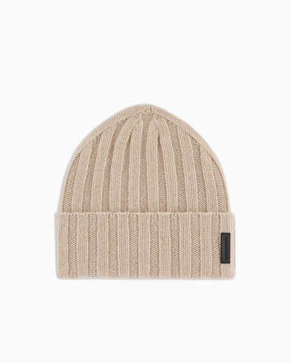 Emporio Armani Pure cashmere, ribbed beanie