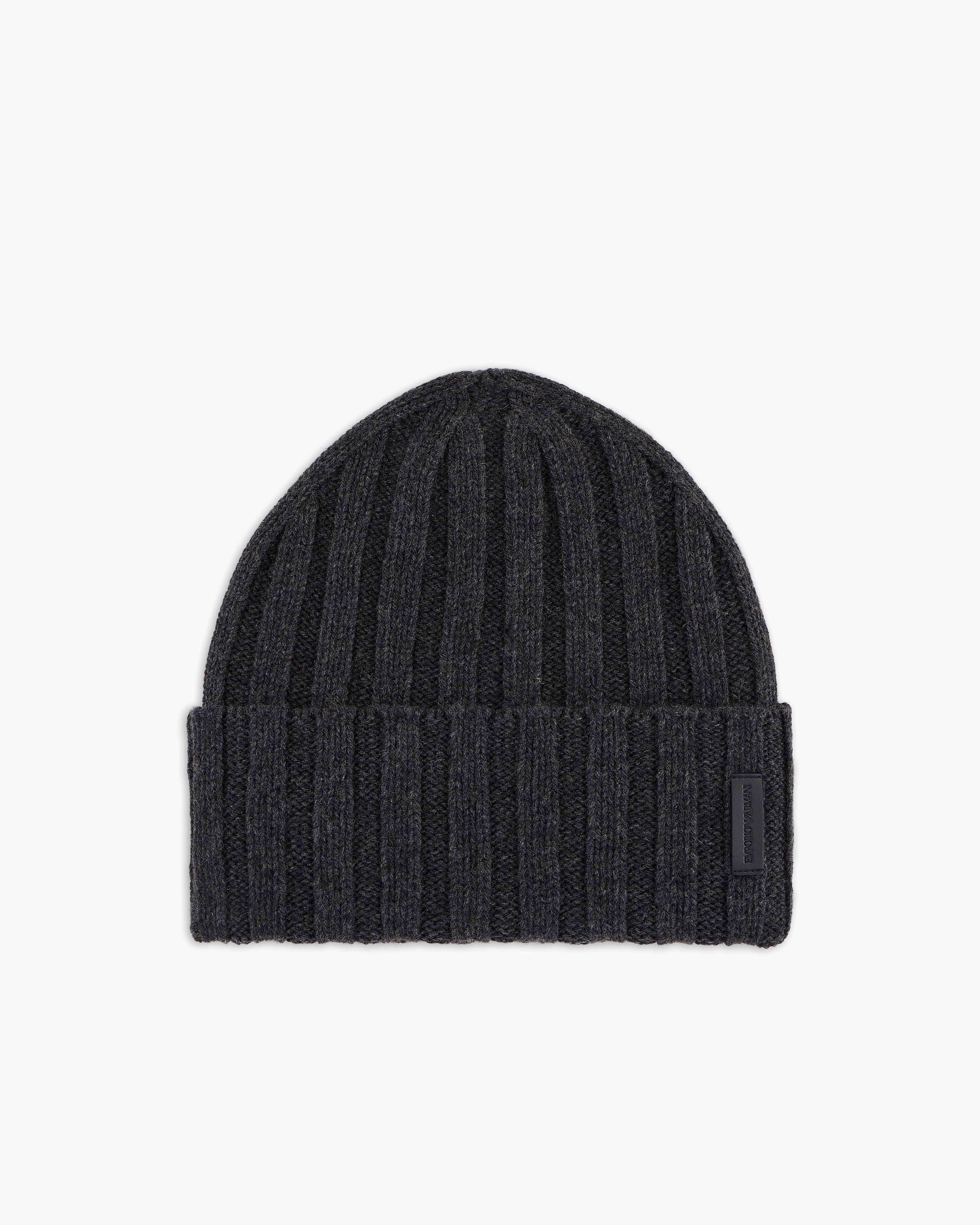 Emporio Armani Pure cashmere, ribbed beanie
