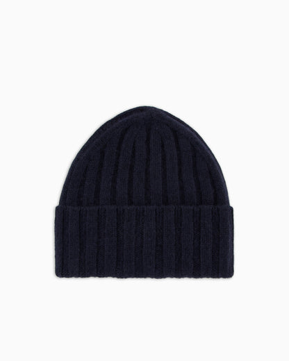 Emporio Armani Pure cashmere, ribbed beanie