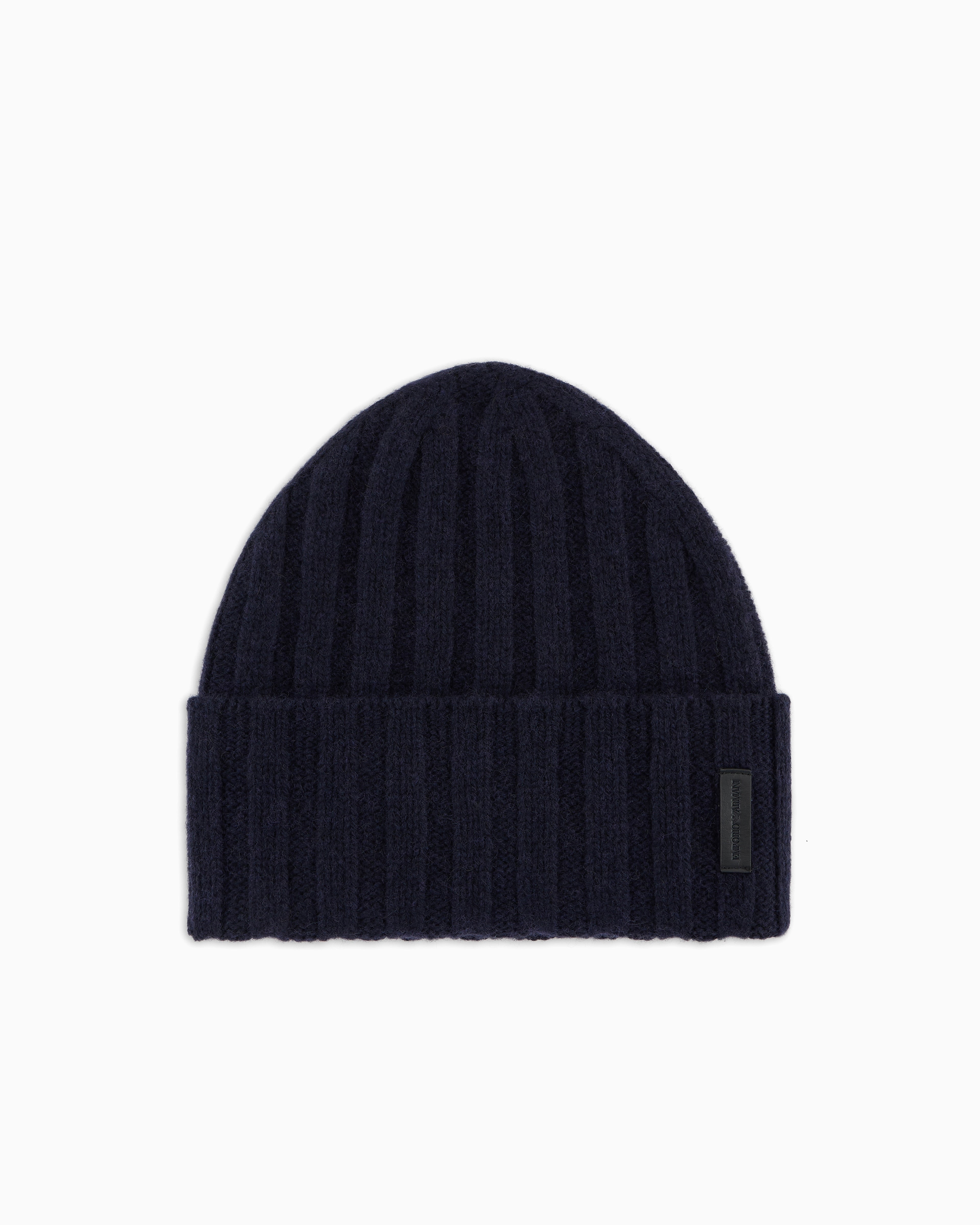 Emporio Armani Pure cashmere, ribbed beanie