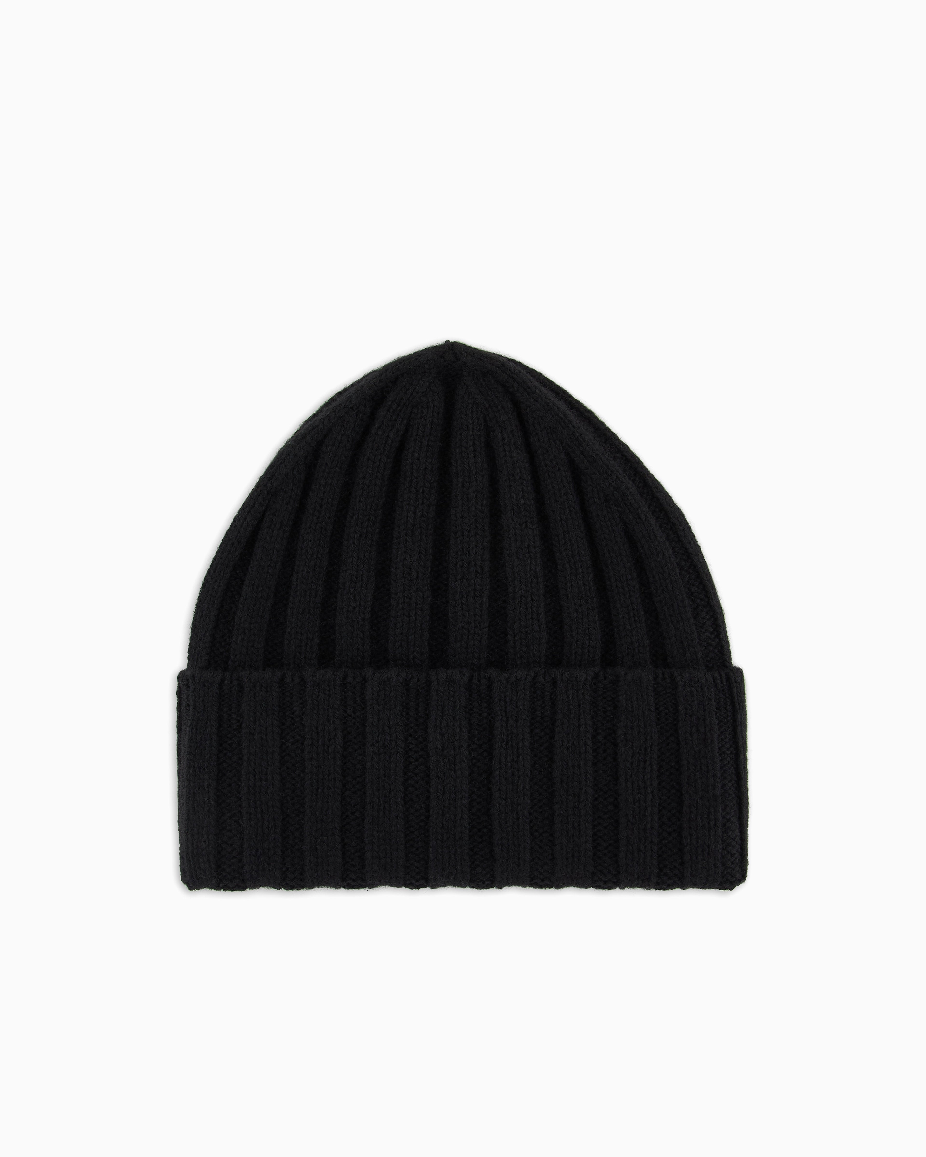 Emporio Armani Pure cashmere, ribbed beanie