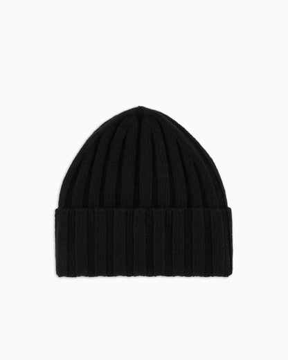 Emporio Armani Pure cashmere, ribbed beanie