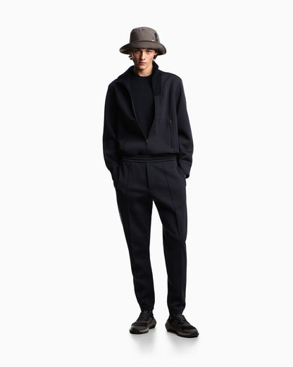 Emporio Armani Travel Essentials plain-knit virgin-wool jumper