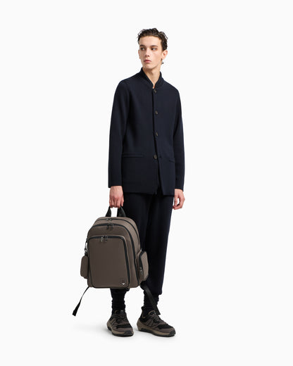 Emporio Armani Travel Essentials Milano-stitch fabric joggers
