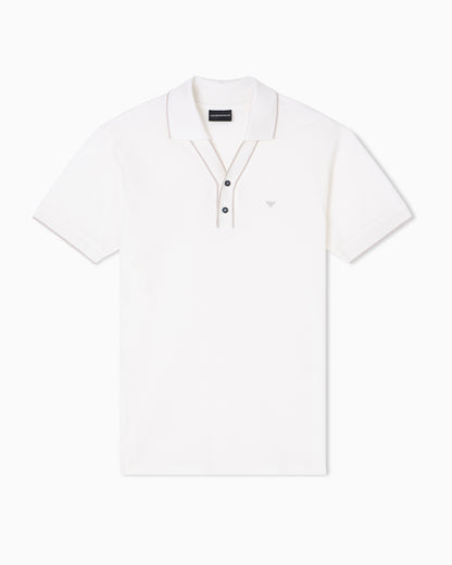 Emporio Armani Piqué polo shirt with contrasting edges