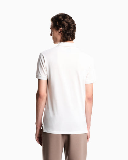 Emporio Armani Piqué polo shirt with contrasting edges