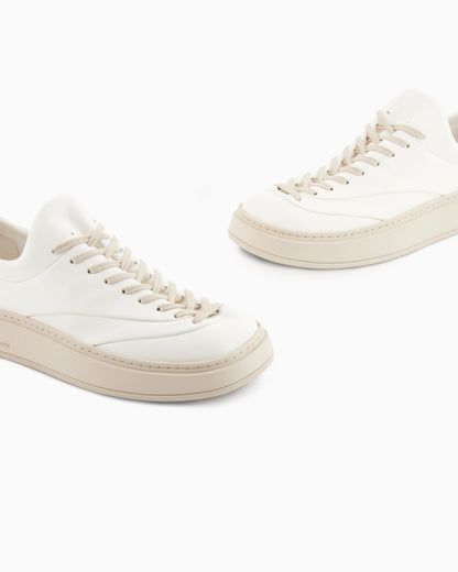 Emporio Armani Sneakers With Contrasting Laces White