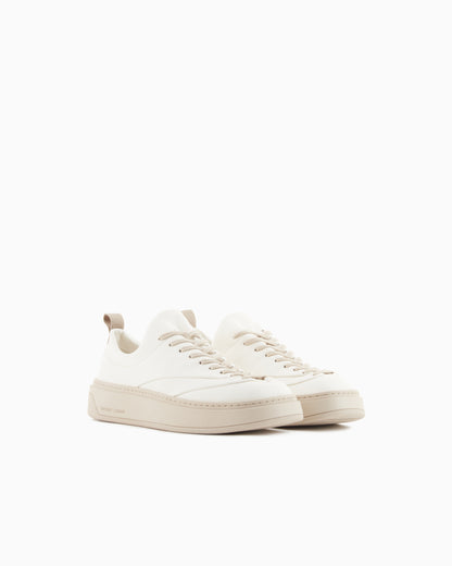 Emporio Armani Sneakers With Contrasting Laces White
