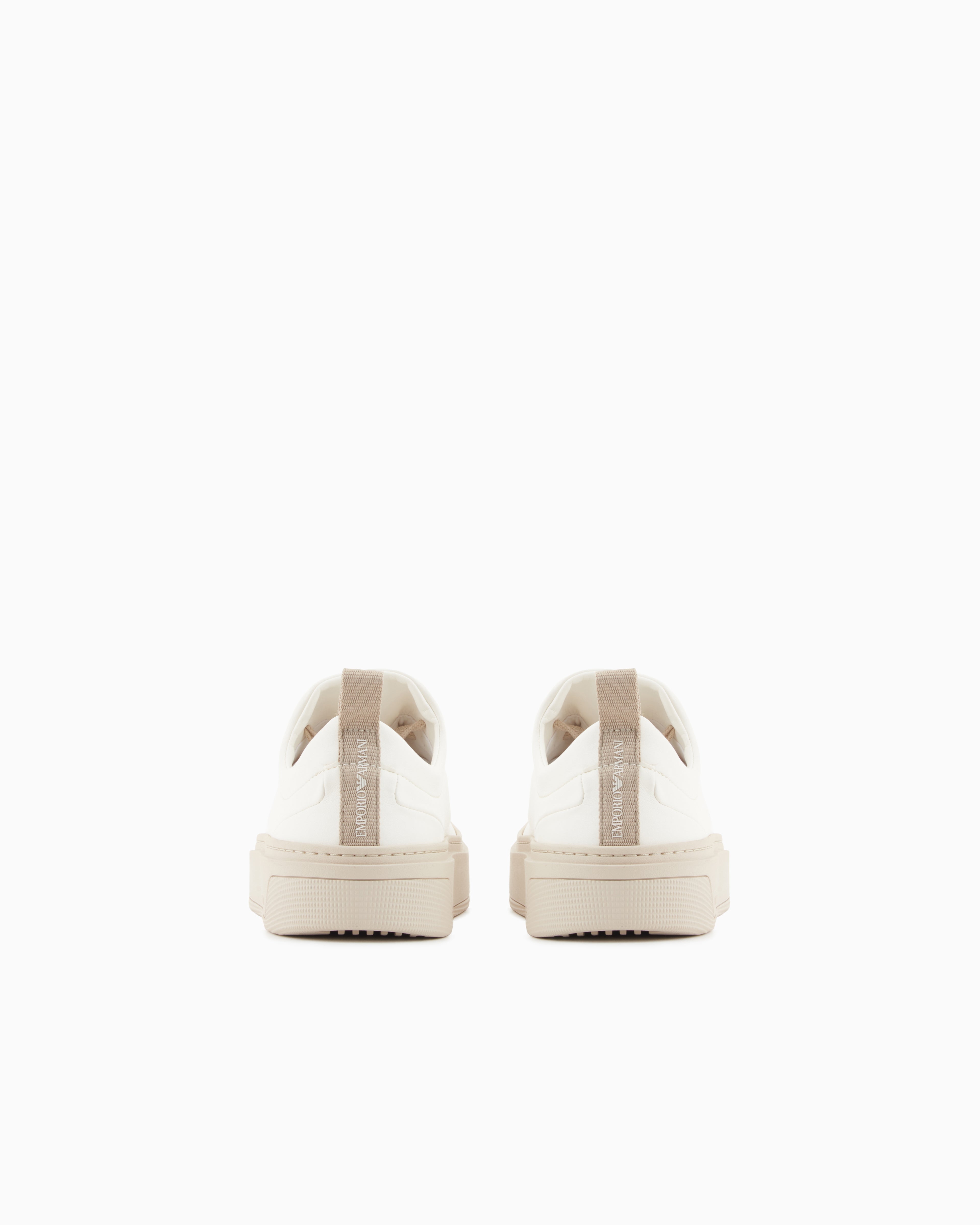 Emporio Armani Sneakers With Contrasting Laces White