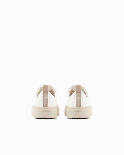 Emporio Armani Sneakers With Contrasting Laces White