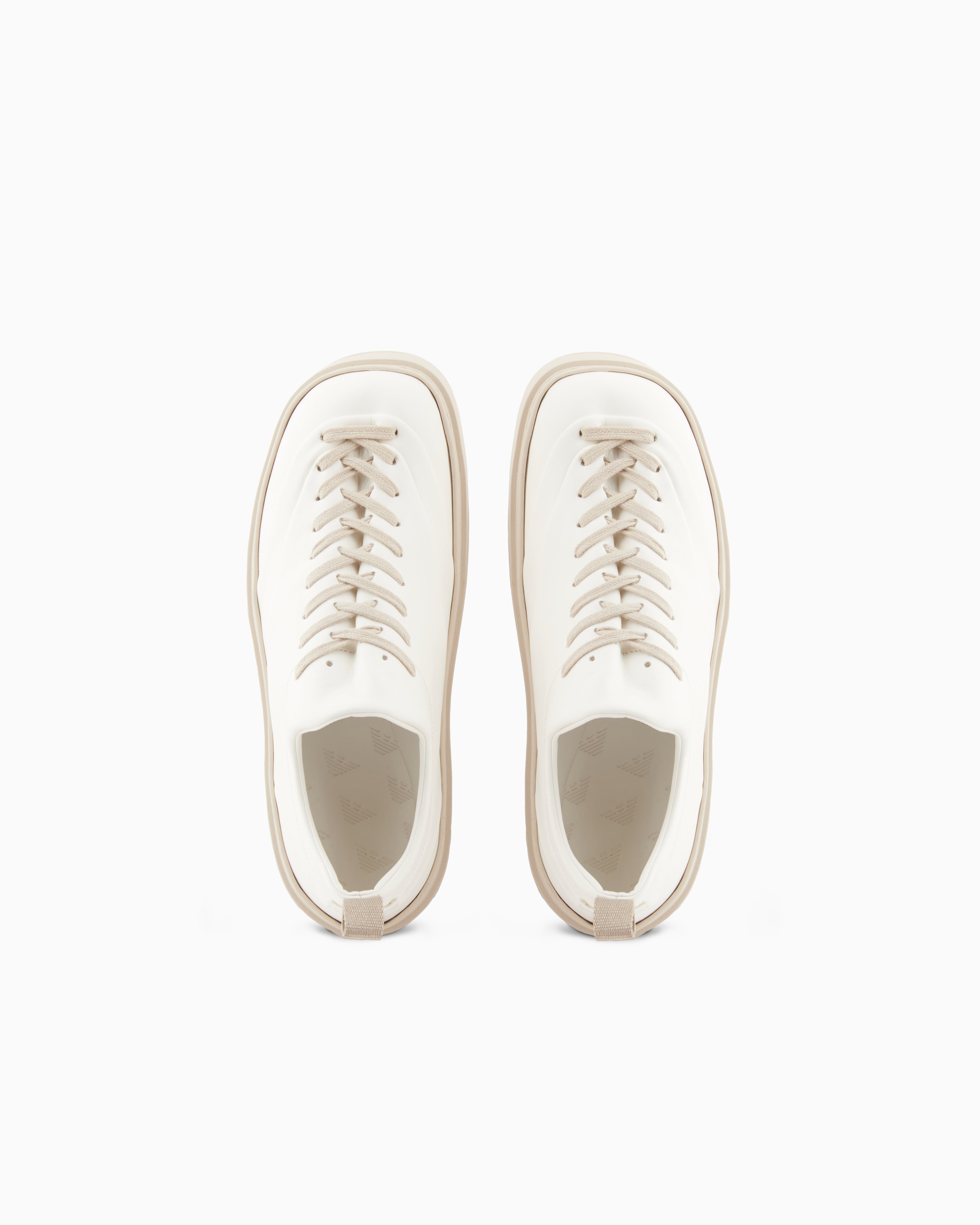 Emporio Armani Sneakers With Contrasting Laces White