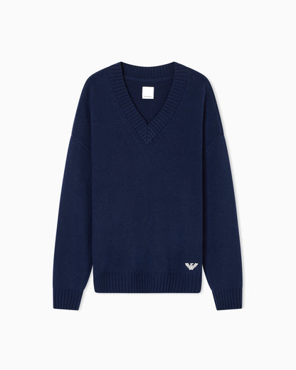 Emporio Armani New York Capsule Collection wool-blend V-neck jumper