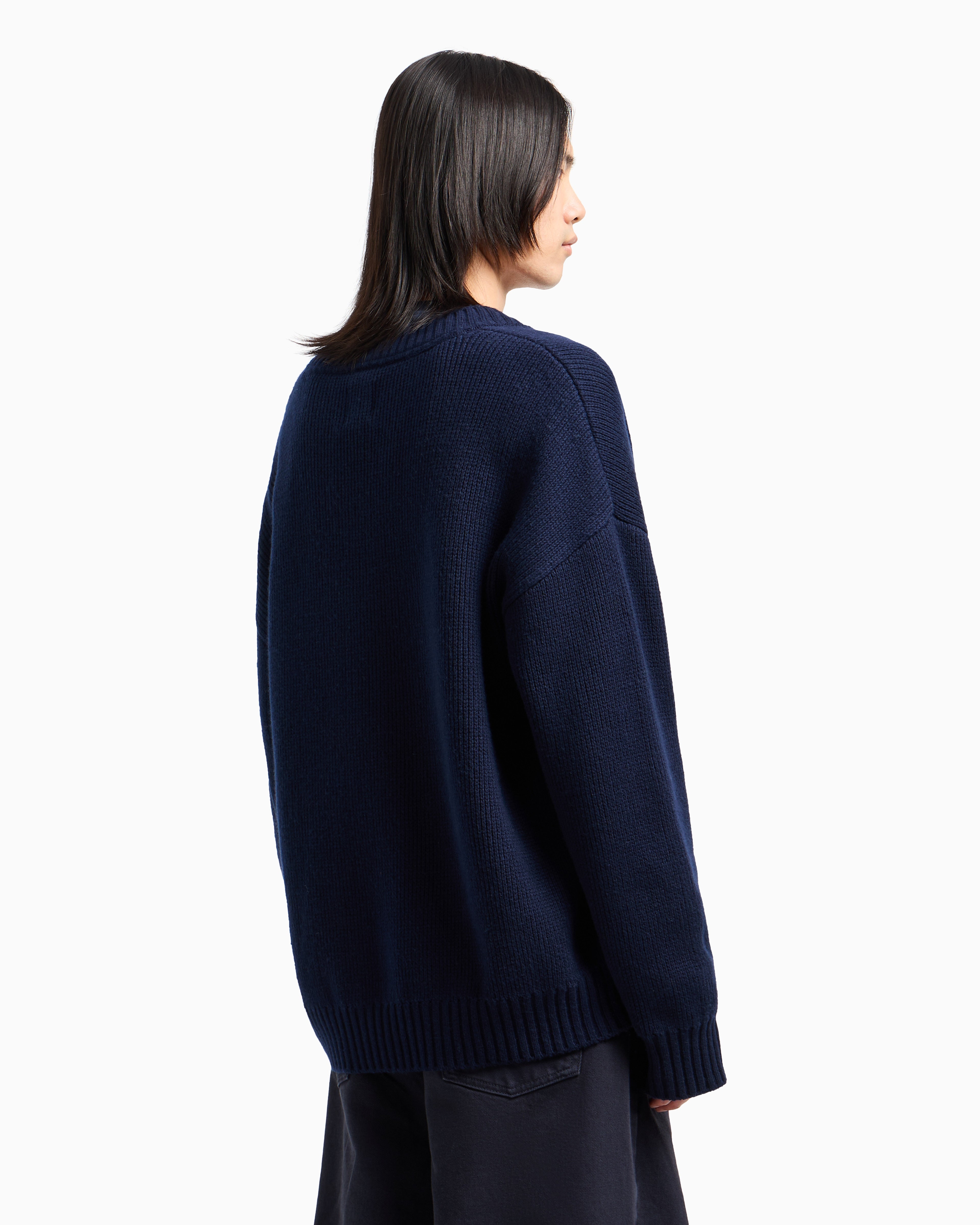 Emporio Armani New York Capsule Collection wool-blend V-neck jumper