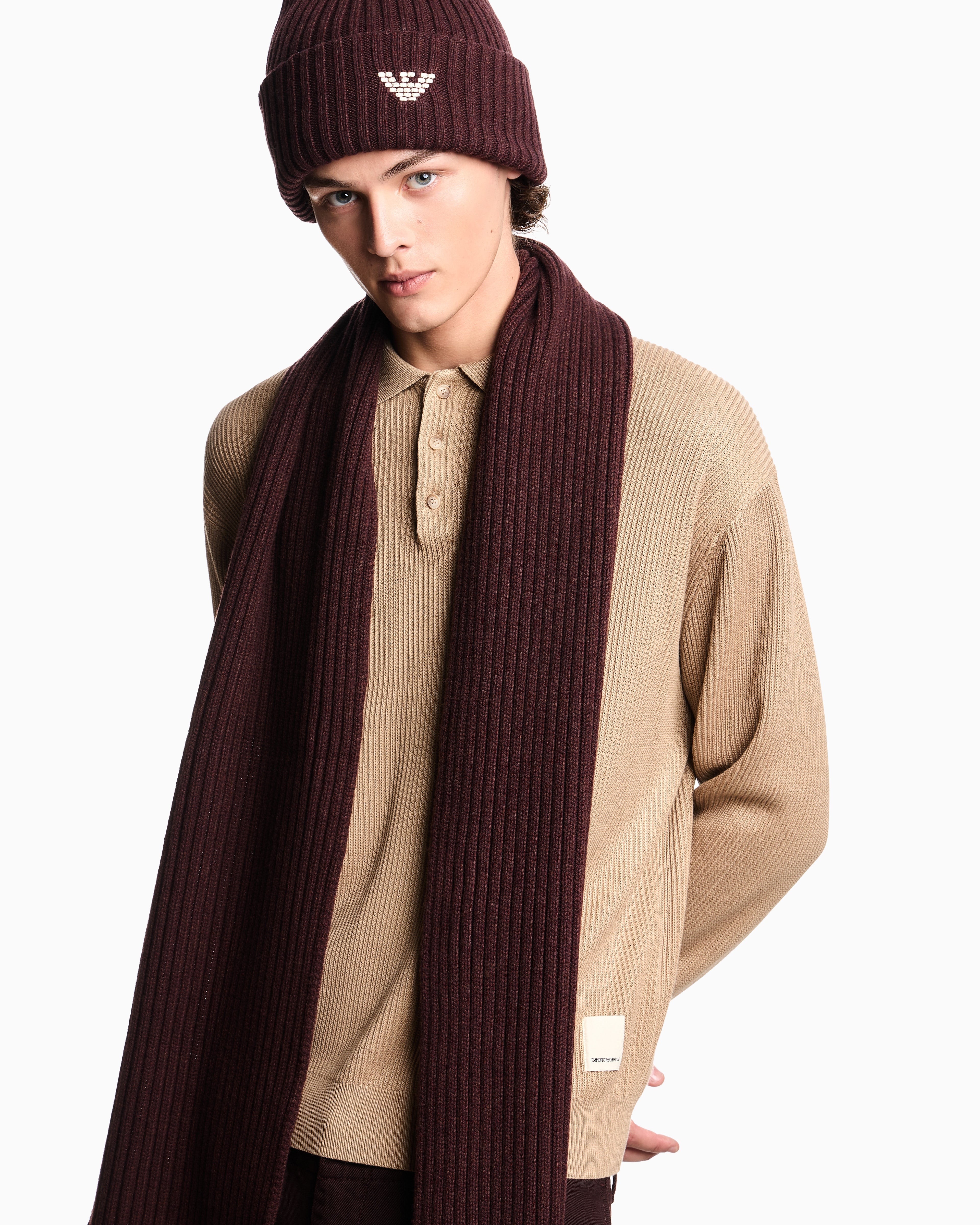 Emporio Armani New York Capsule Collection rib-knit polo shirt