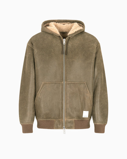 Emporio Armani New York Capsule Collection lamb shearling oversized-fit blouson