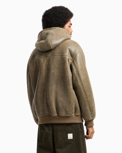 Emporio Armani New York Capsule Collection lamb shearling oversized-fit blouson
