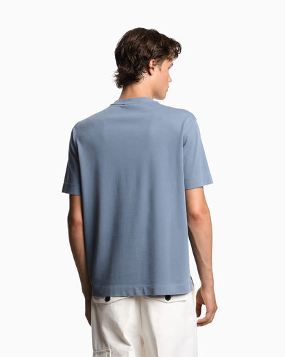 Emporio Armani ASV jersey T-shirt with leather logo patch