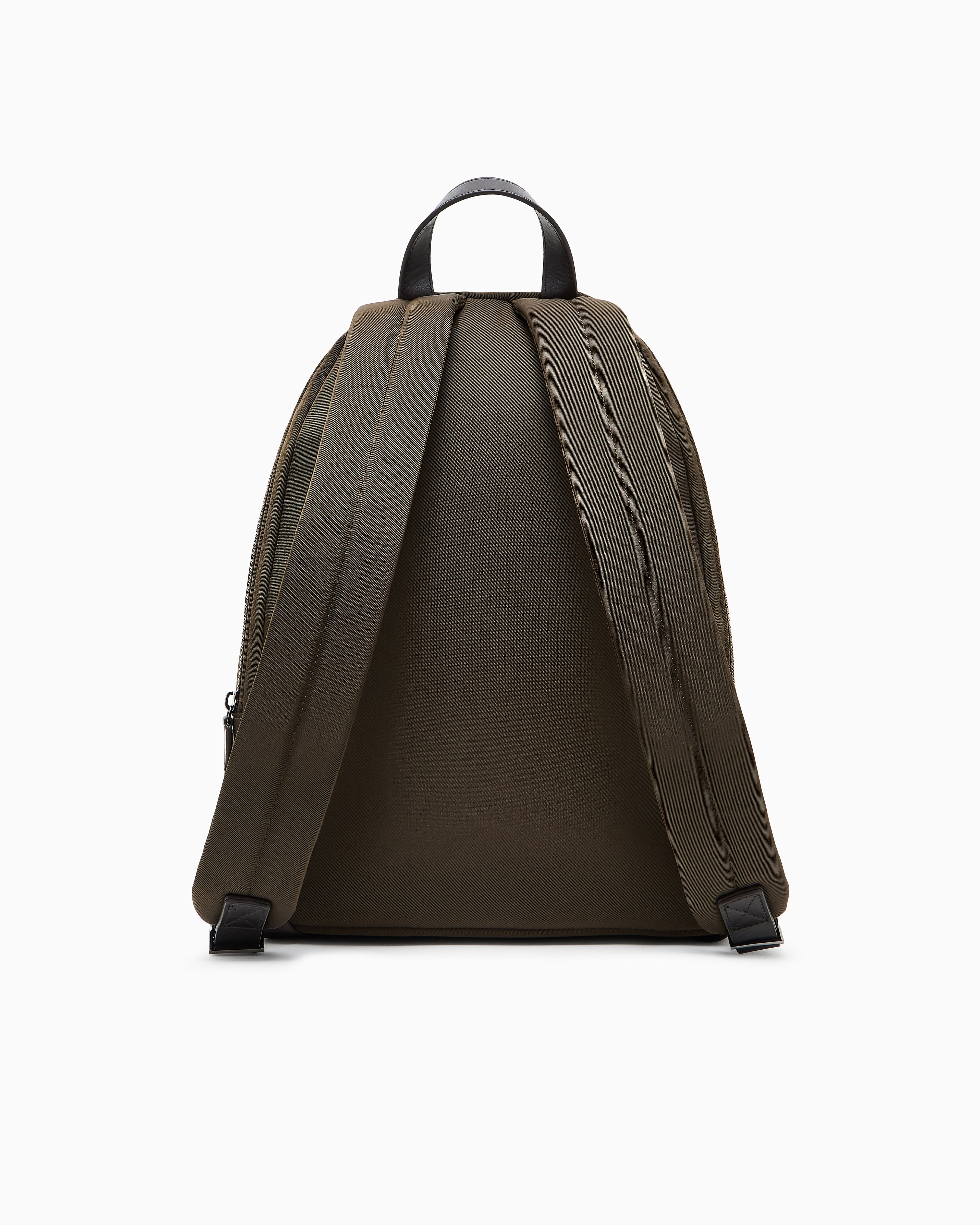 Emporio Armani Padded nylon round backpack