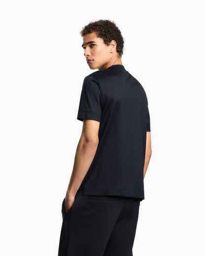 Emporio Armani Lyocell blend jersey T-shirt with 3D-effect logo
