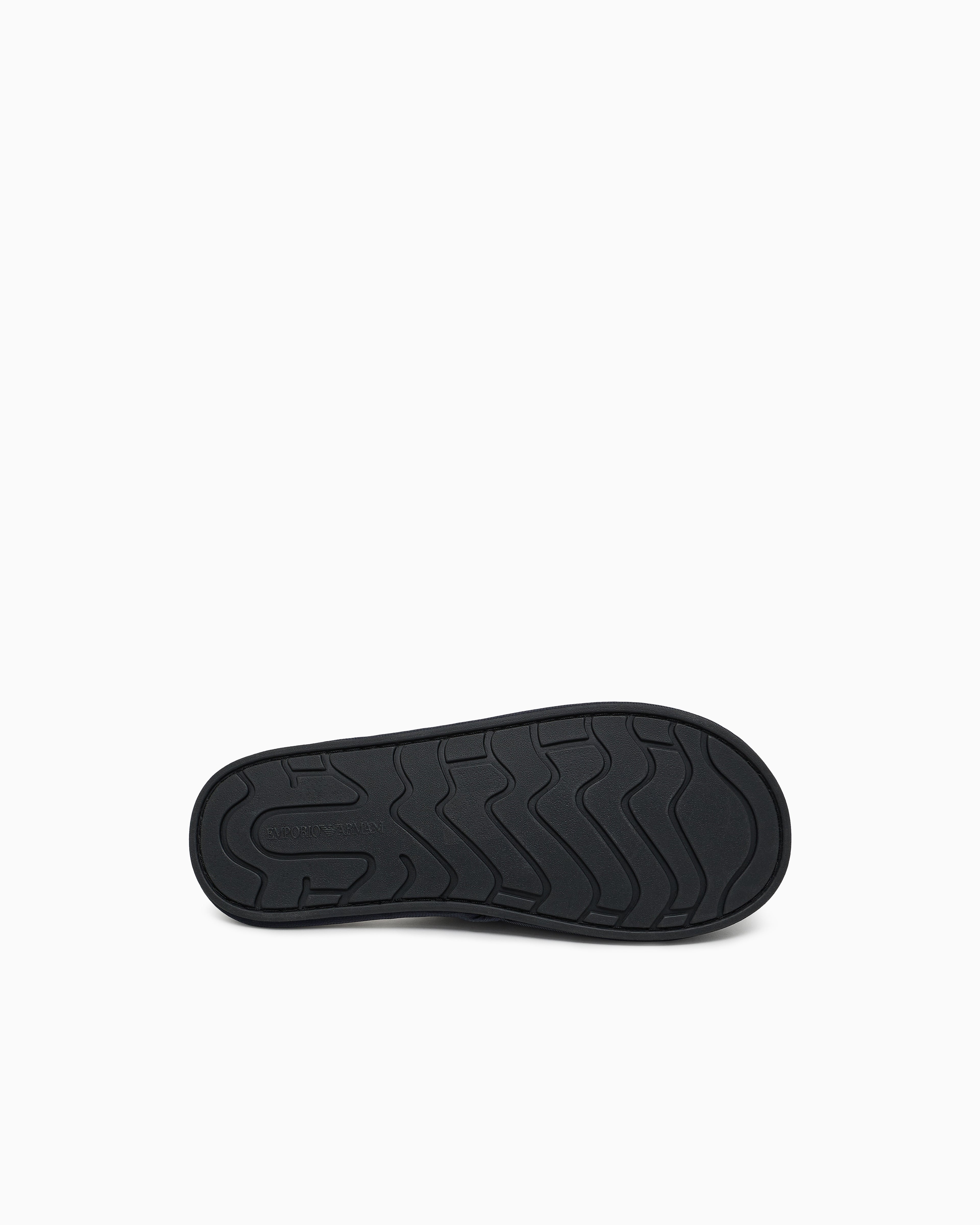 Emporio Armani Tartan motif flannel slippers