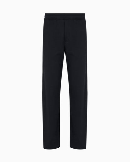 Emporio Armani ASV jersey trousers with elasticated waist and contrasting bands