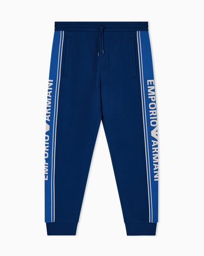 Emporio Armani ASV double-jersey joggers with logo stripes