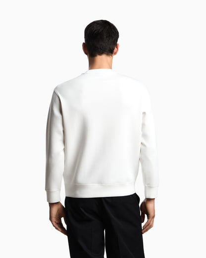 Emporio Armani ASV jersey sweatshirt with super-embossed EA embroidery