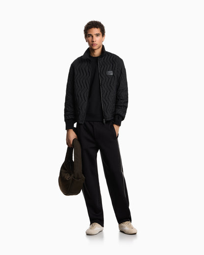 Emporio Armani ASV jersey sweatshirt with super-embossed EA embroidery