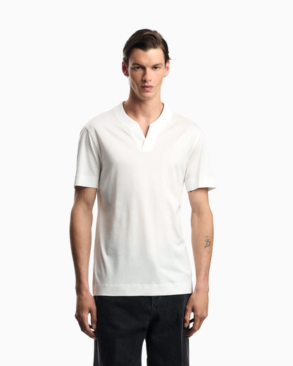 Emporio Armani ASV Lyocell T-shirt with V notch