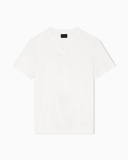 Emporio Armani ASV Lyocell T-shirt with V notch