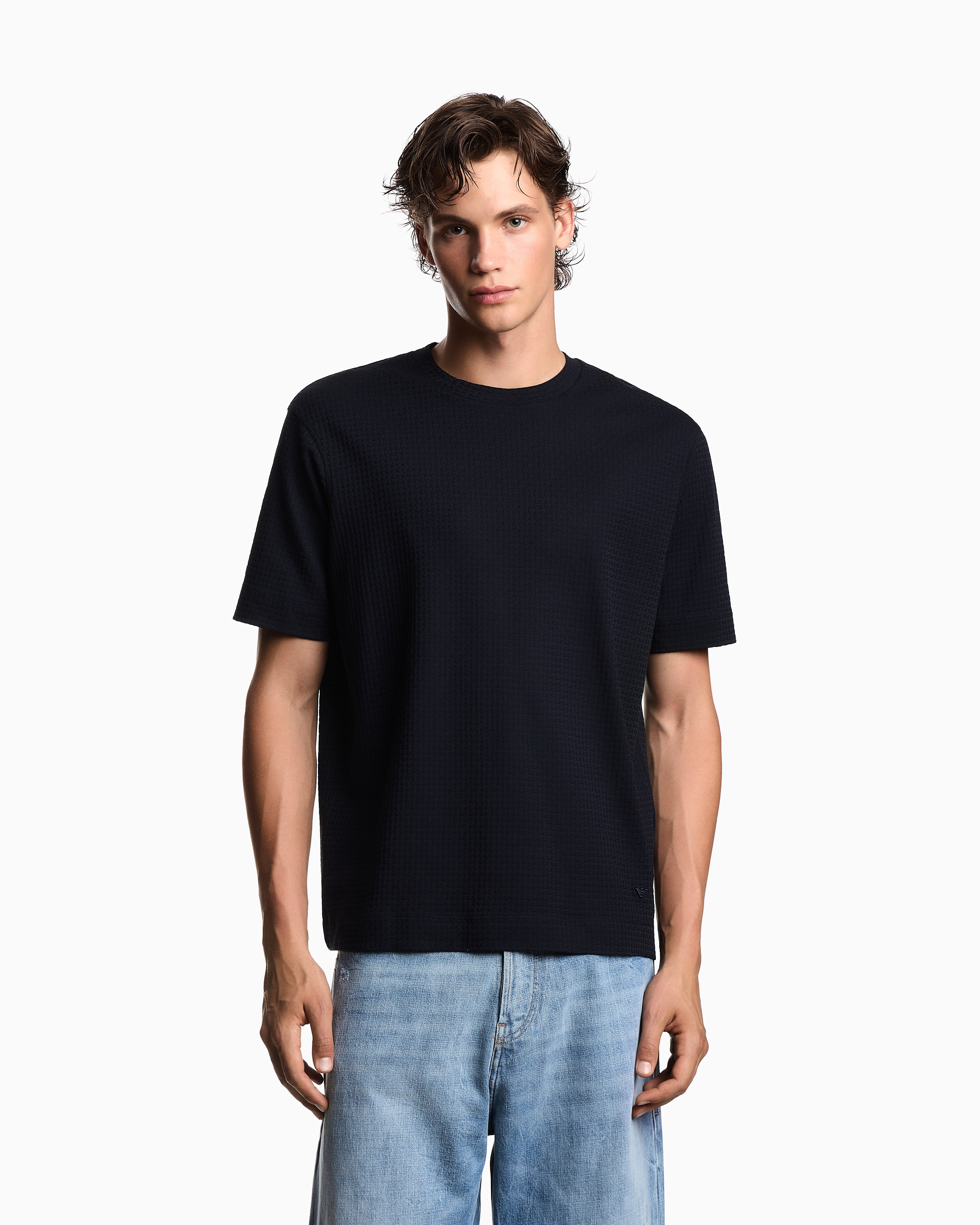 Emporio Armani ASV jacquard jersey T-shirt